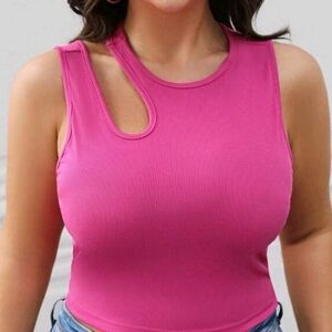 Pink Sleeveless Women's Top